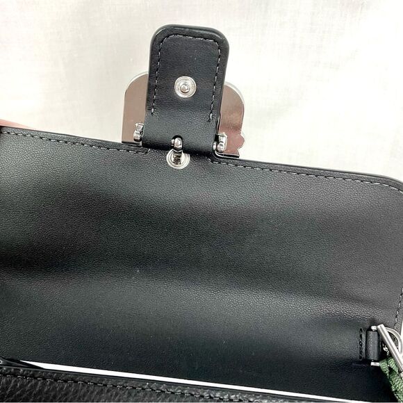 Kate Spade Minnie Mouse Clutch Crossbody Handbag Black Leather New Disney Parks - Picture 10 of 10